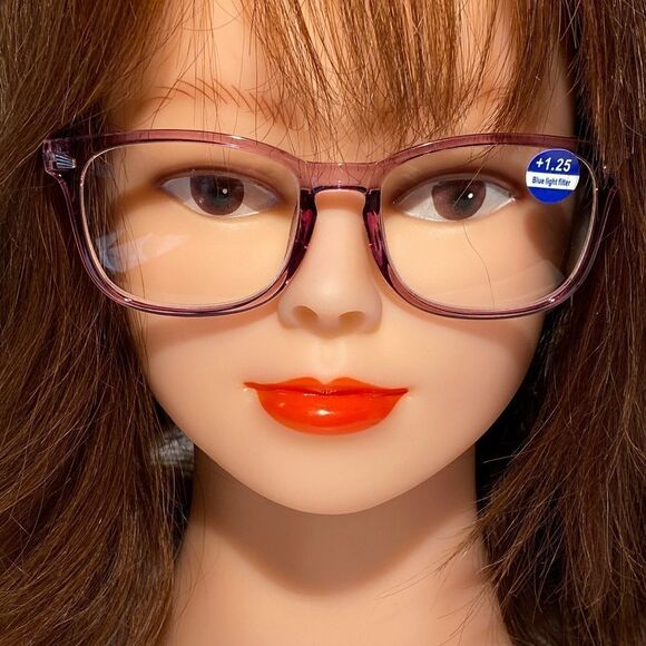 1477 Colette 1.25 Raspberry Reading Glasses Soft Butterfly Readers NWT - Picture 1 of 9